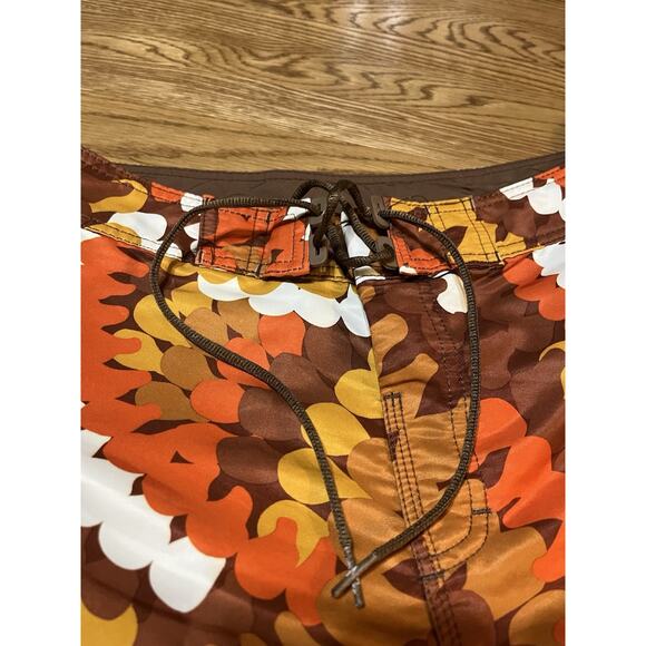 Reef Men’s Waist 36 Board Shorts Swim Trunks Groovy Orange Swimwear Authentic - Picture 4 of 13